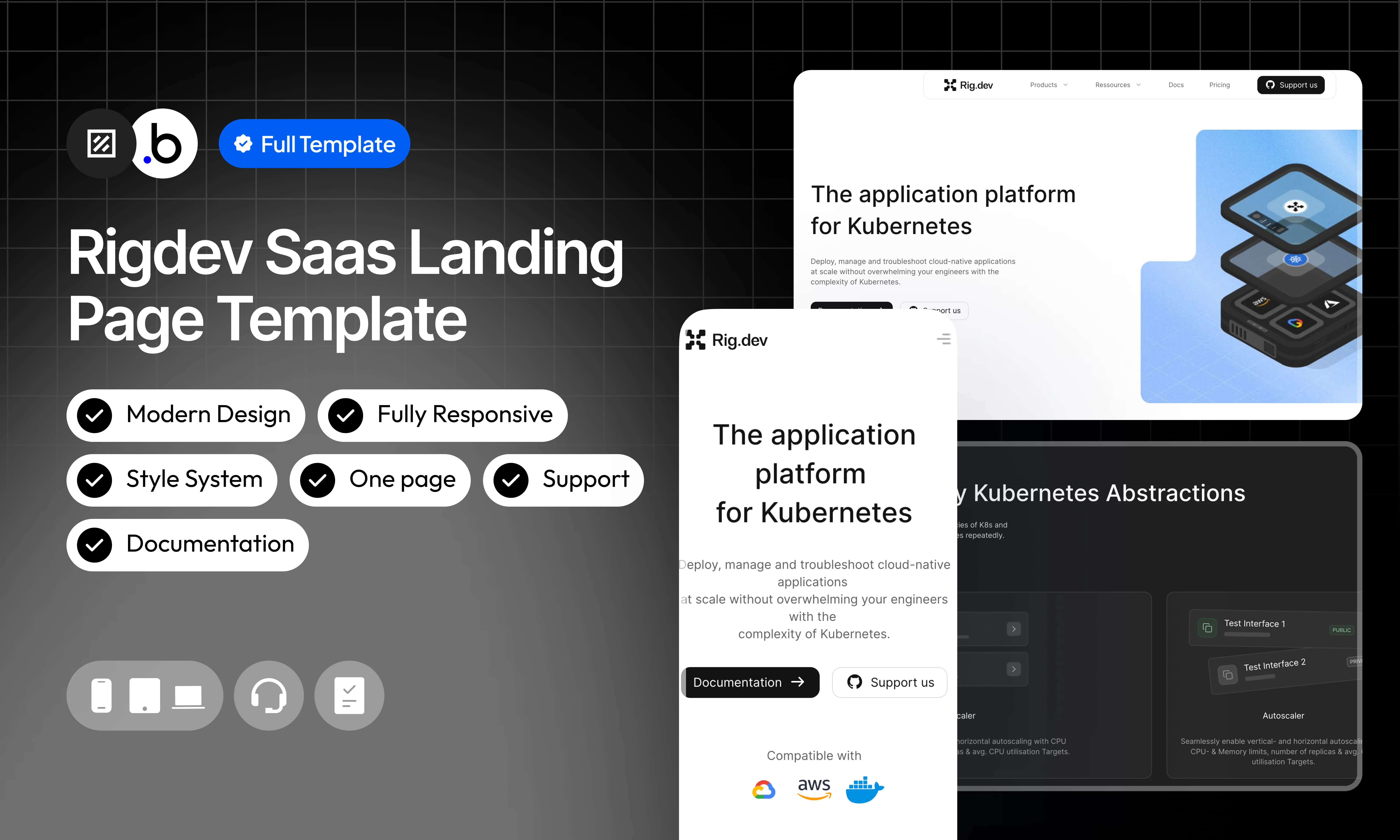 Mockup Saas Landing Page (rigdev)