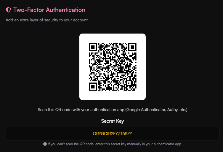2FA Key