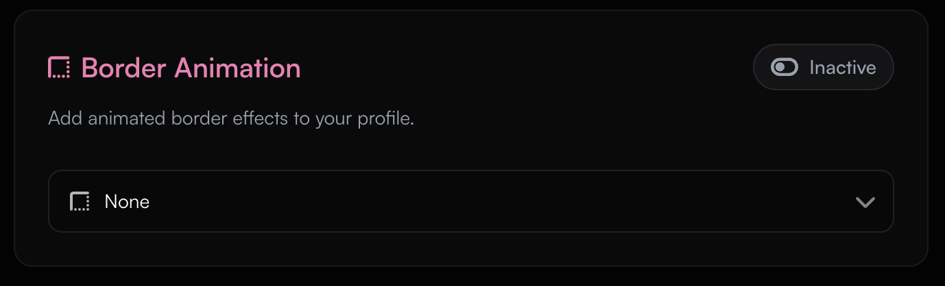 Customizable Border Options