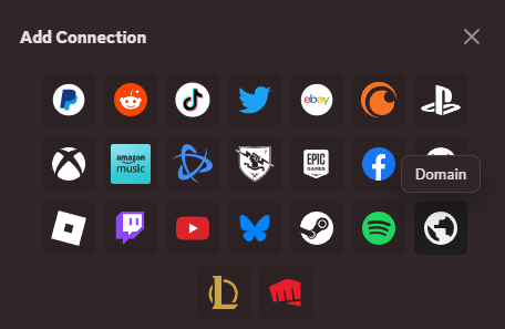 Discord Domain Connection