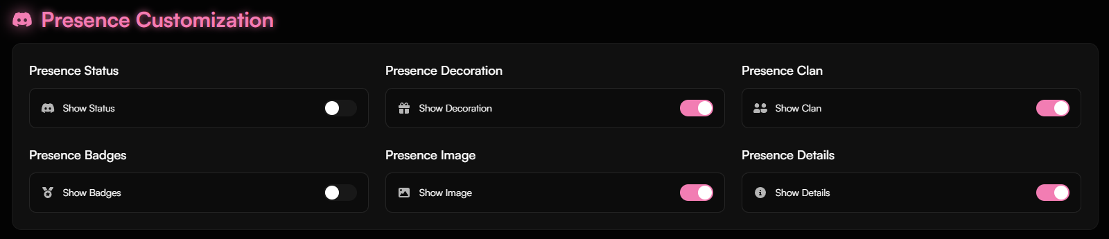 Social Integration Customization Interface