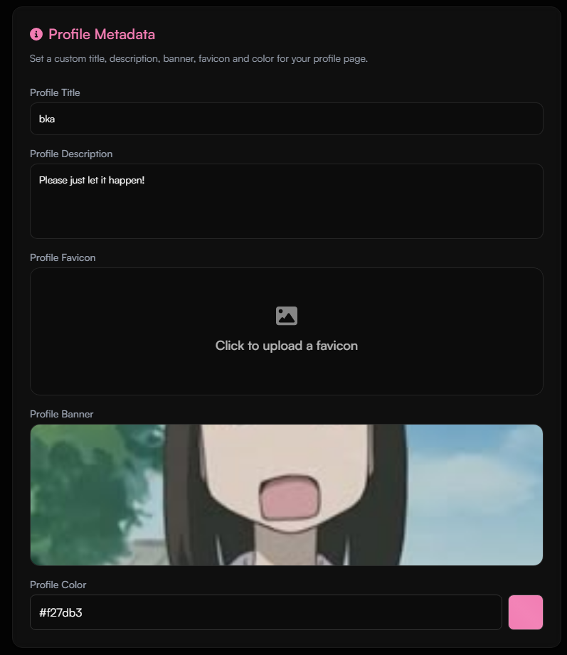 Profile Metadata