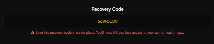2FA Recovery