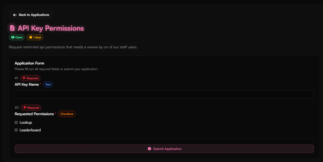 Request Permissions