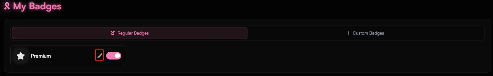 Badge Color Customization
Interface