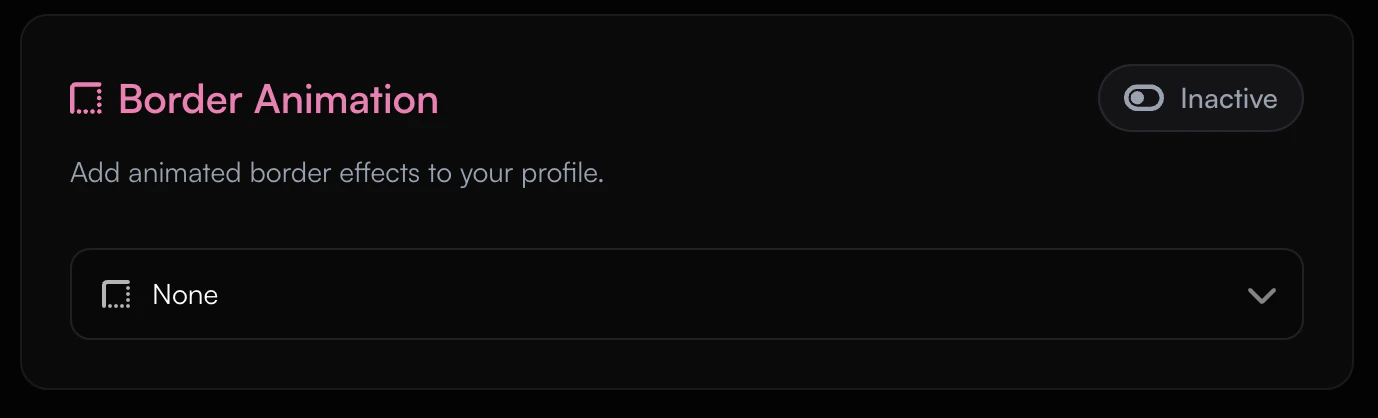 Customizable Border Options