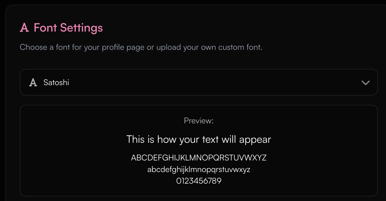 Custom Fonts