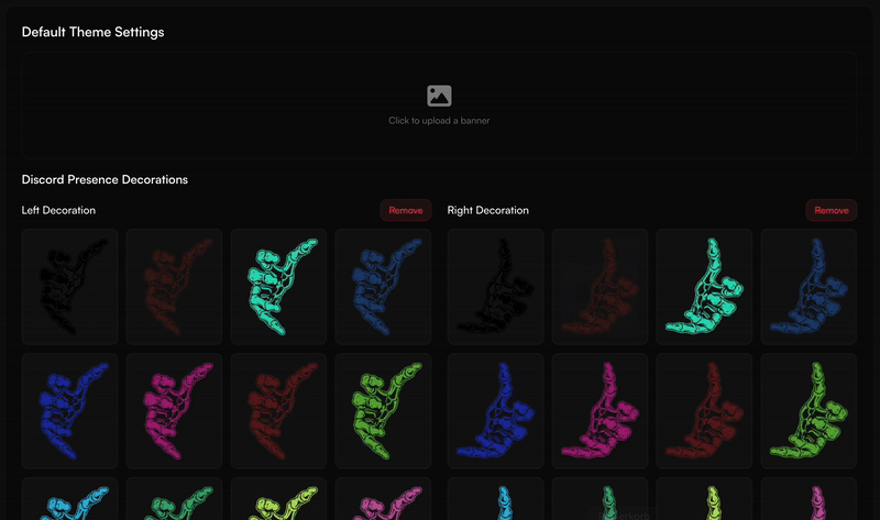 Default Theme Config