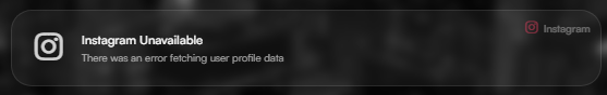 Instagram Unavailable