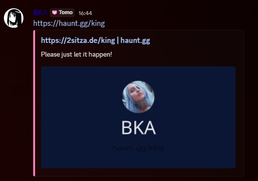 Profile Metadata Discord