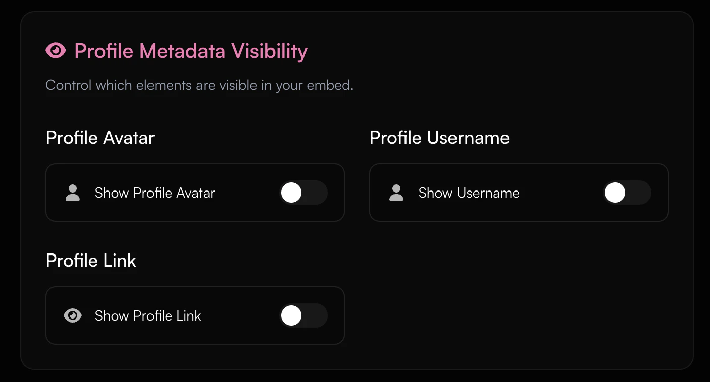 Metadata Visibility