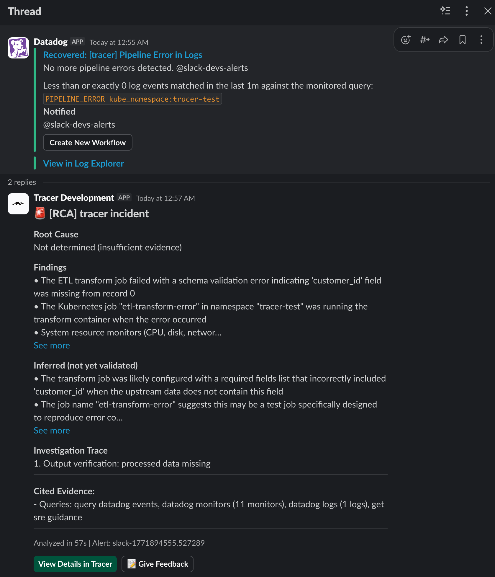 Slack Alert