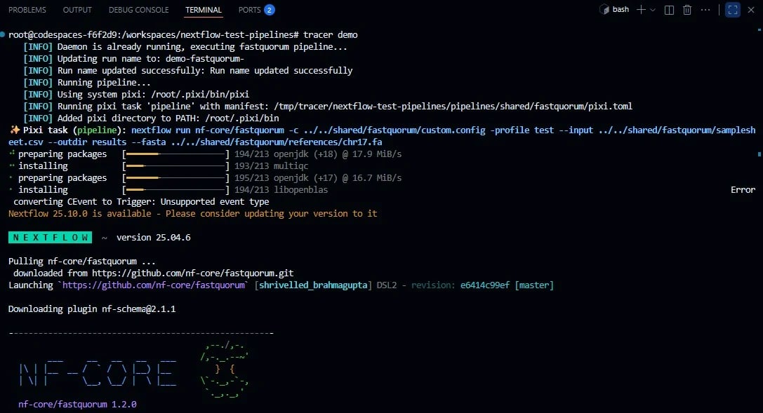 Successful connection snapshot 3