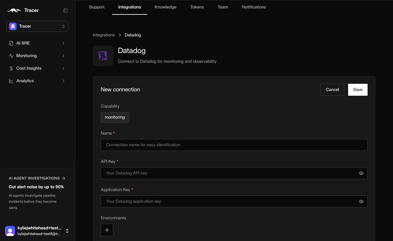 Connect Datadog