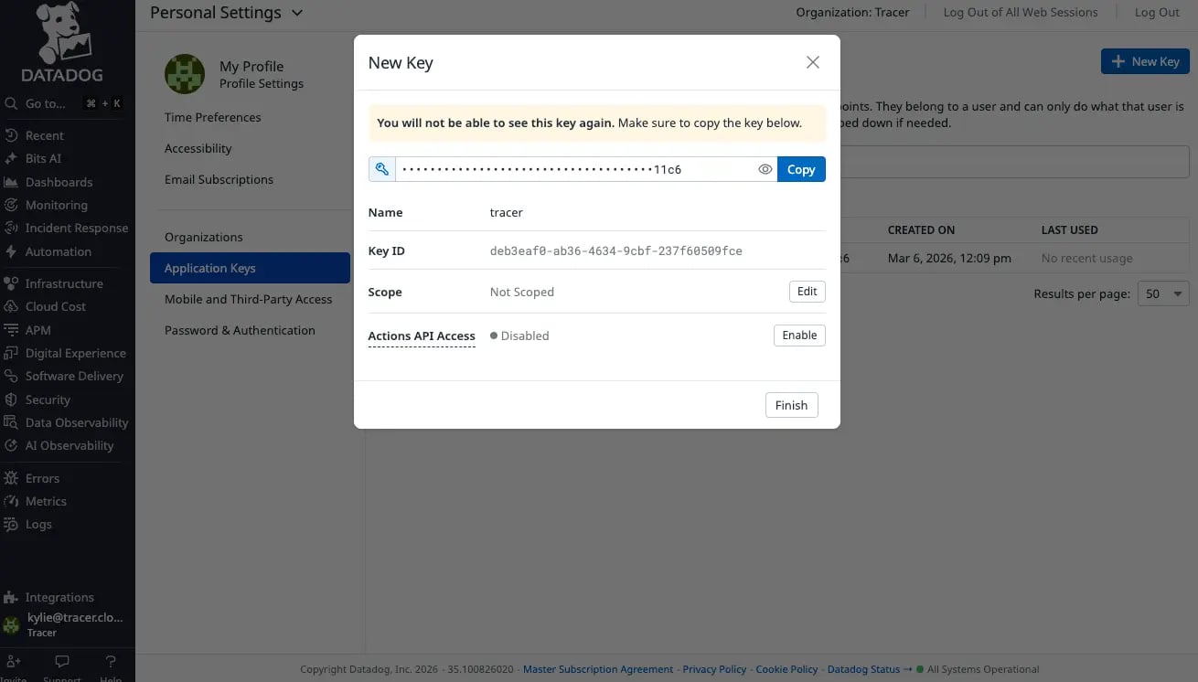 Datadog App Key
