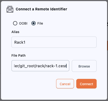 Connect to Remote Identifier