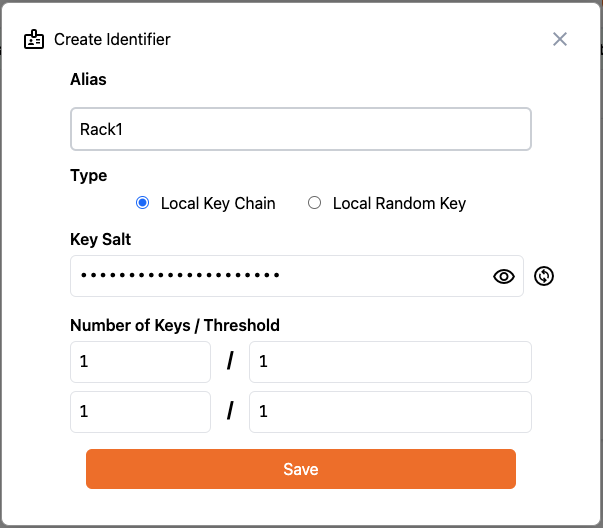 Create RACK Identifier