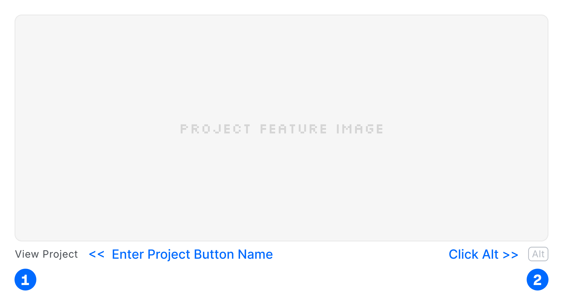 Project Post Button