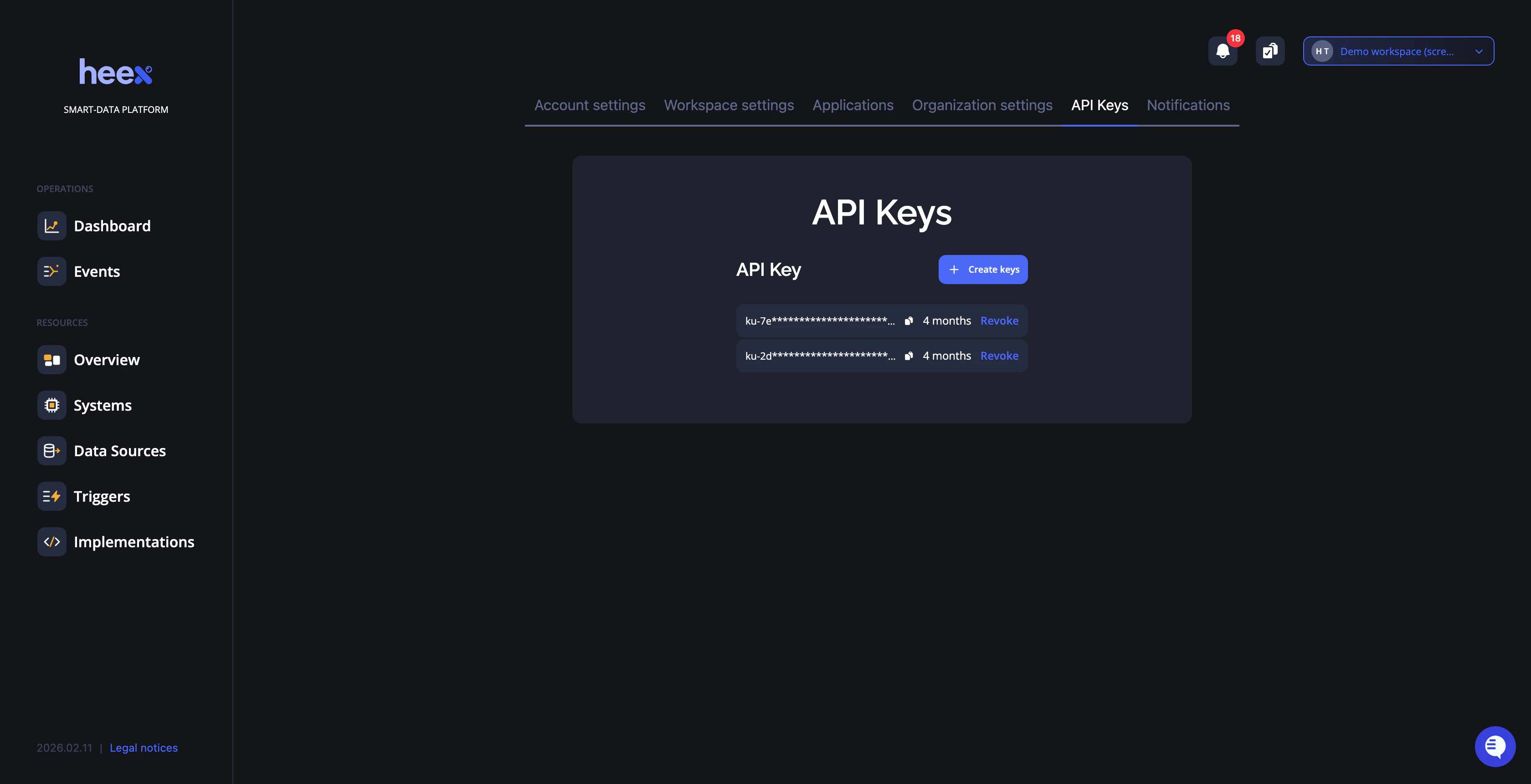 API Keys