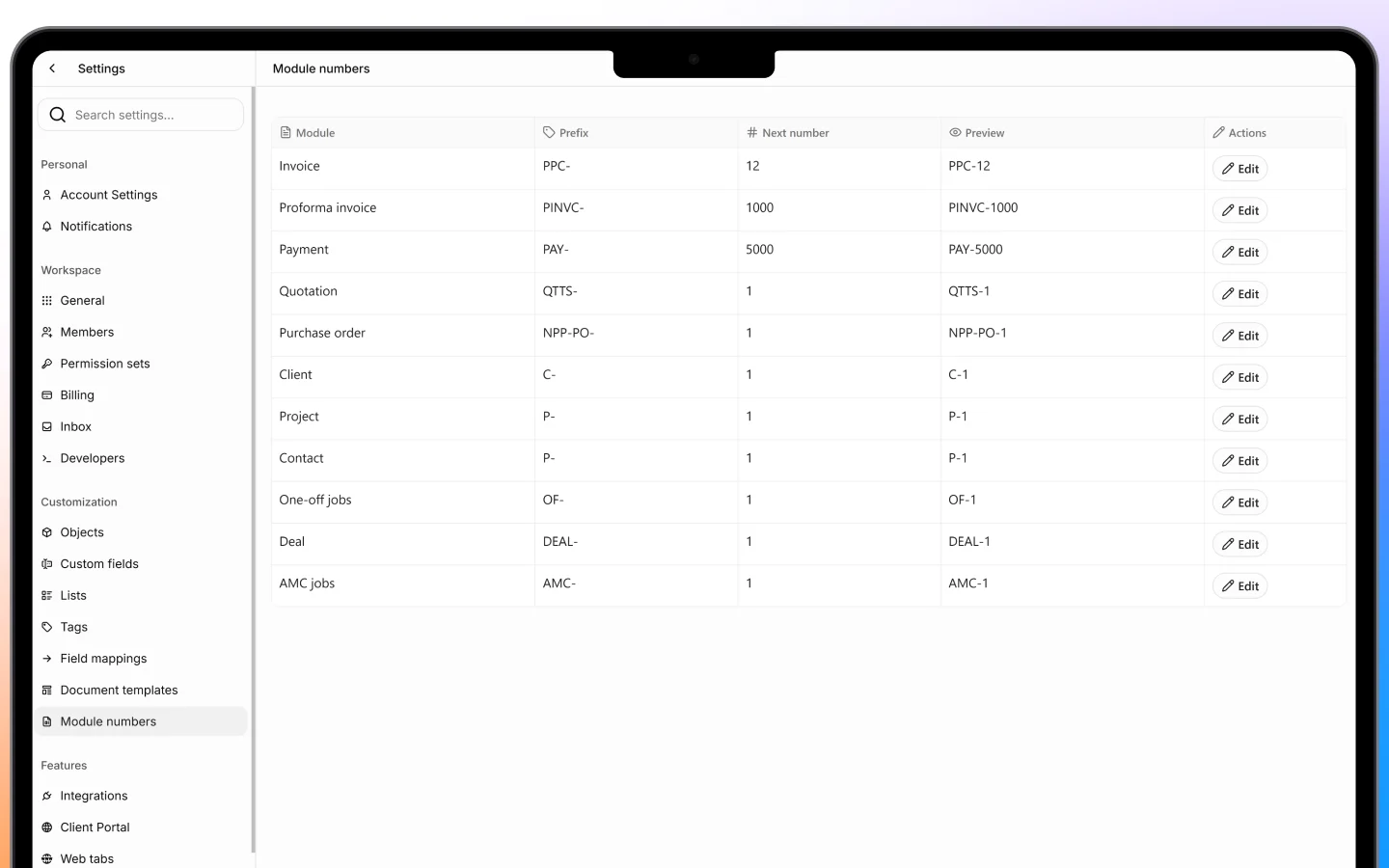 Module Numbering 1