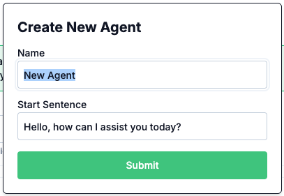 Create Agent Screenshot 2