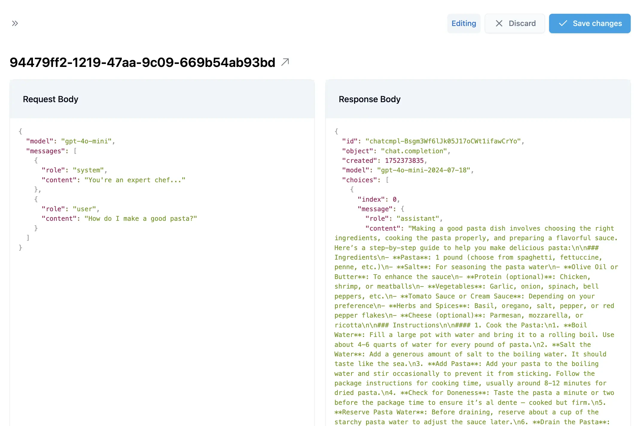 Dataset curation interface showing request details for review