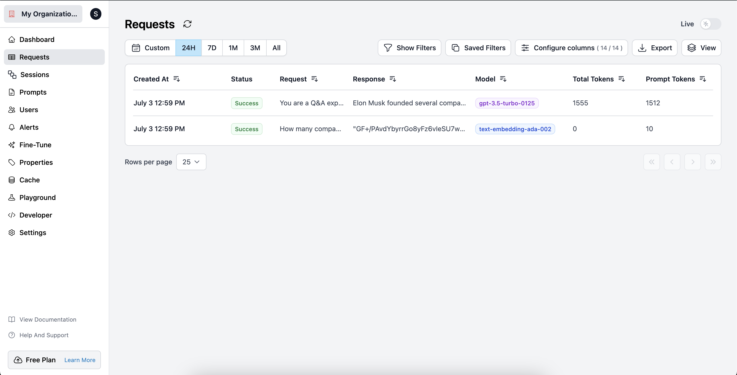 Embedchain requests