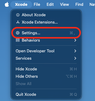Xcode Settings - Intelligence section