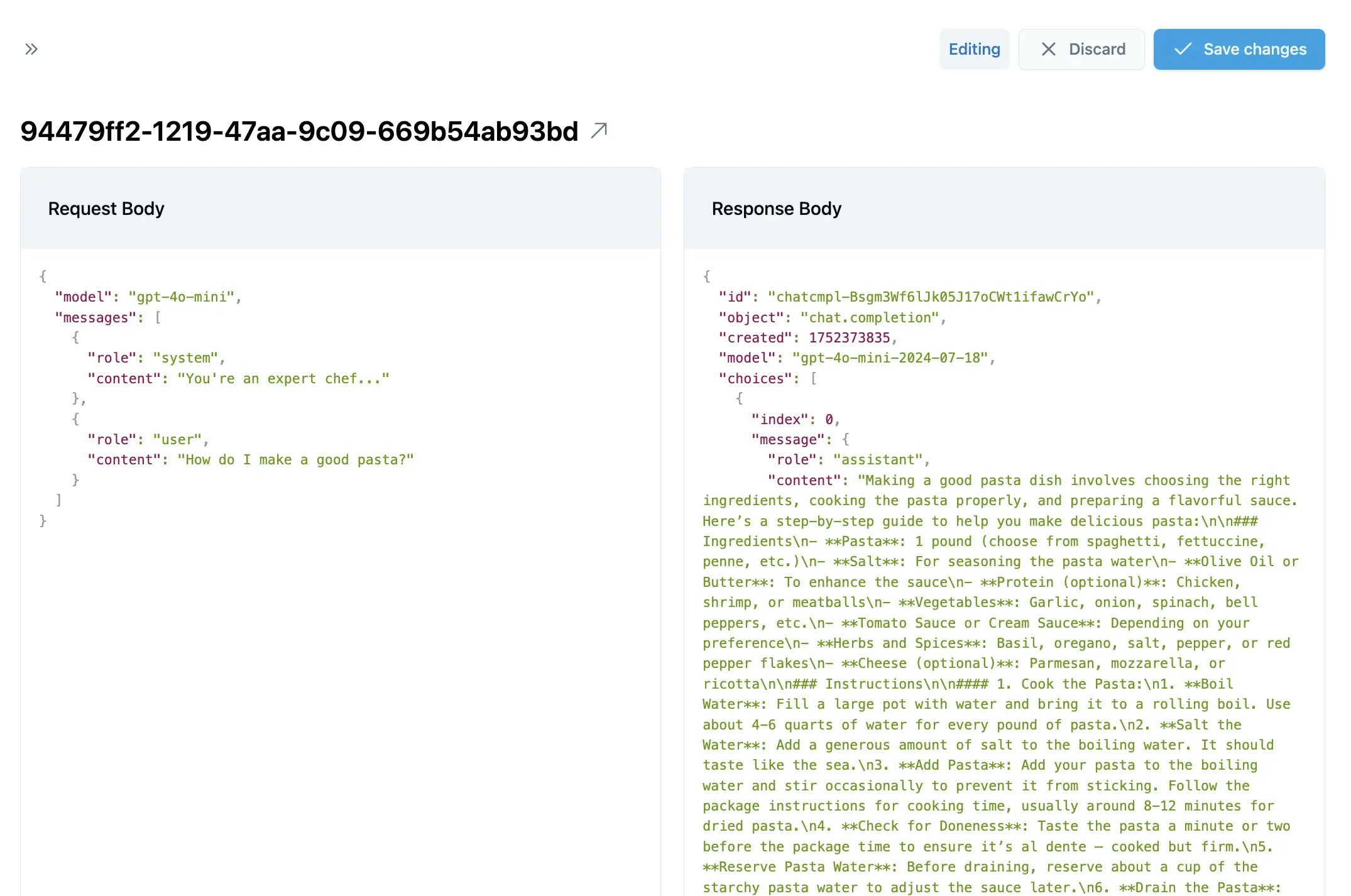 Dataset curation interface showing request details for review