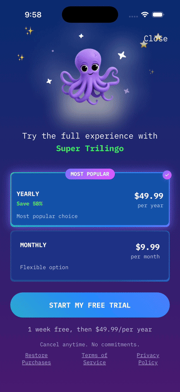 Triple tap to open Paywall Previews