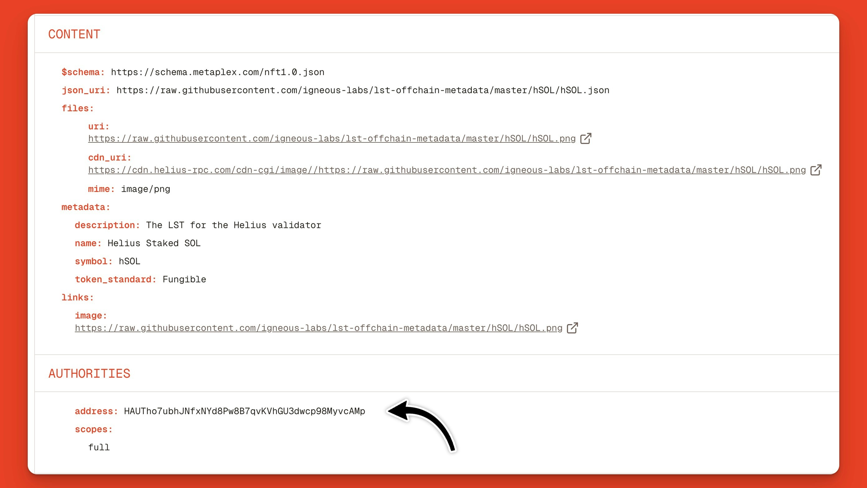 Solana Token Mint Authority Metadata On The Orb Explorer Jp