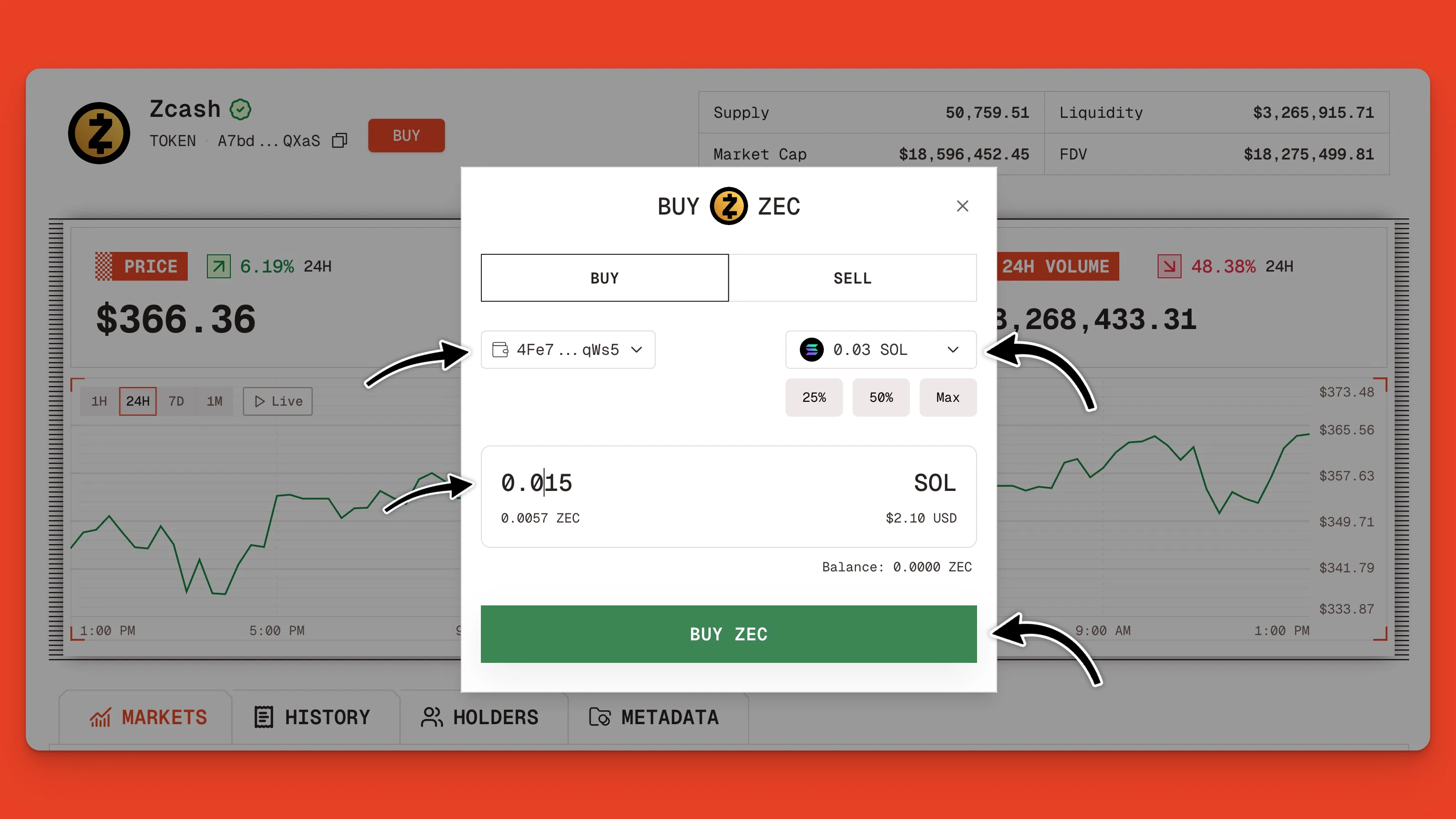 The Orb Explorer Swap Widget For Trading Tokens On Solana Jp