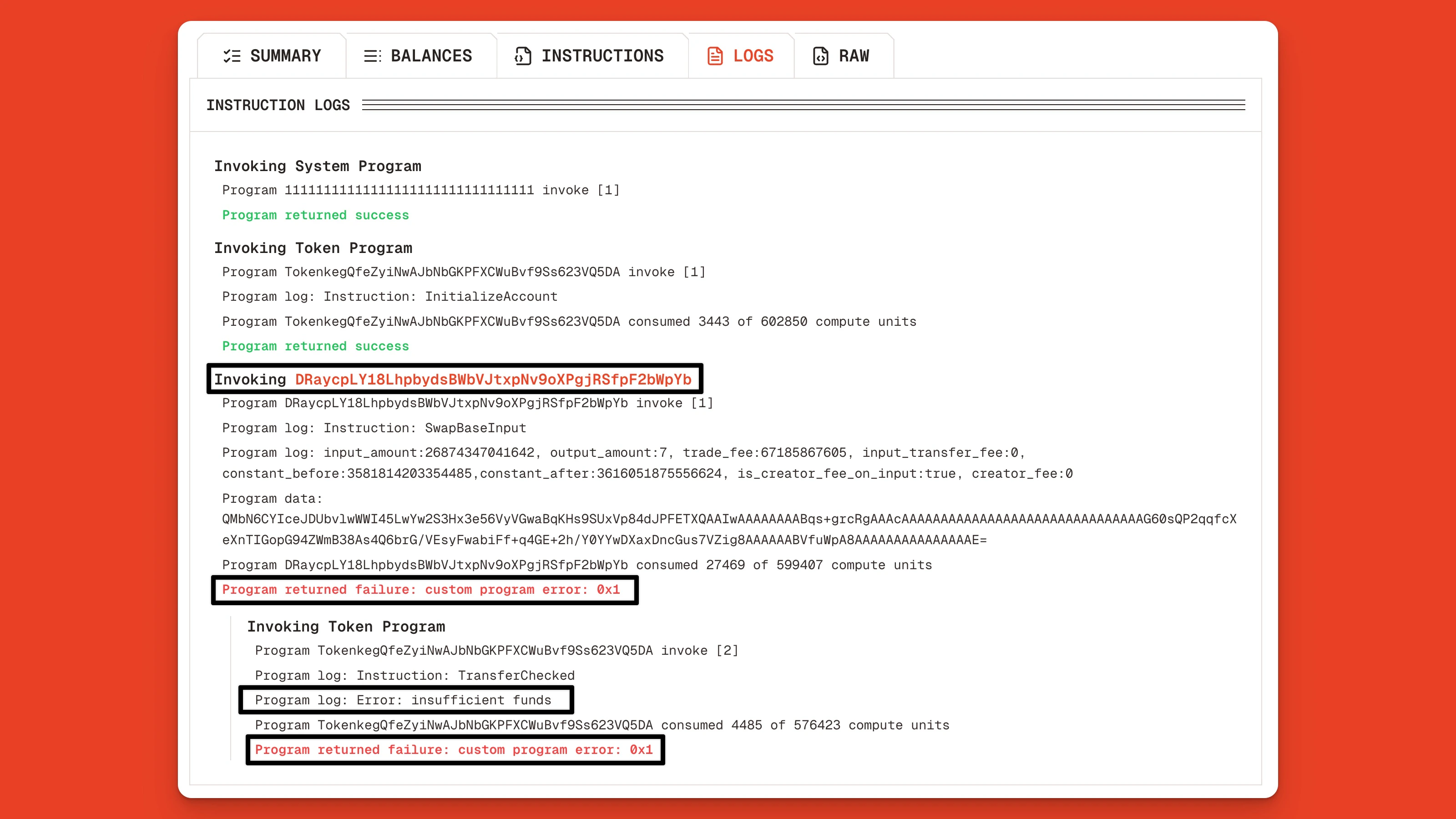 Debug On Chain Program Errors On The Orb Solana Devnet Explorer Jp