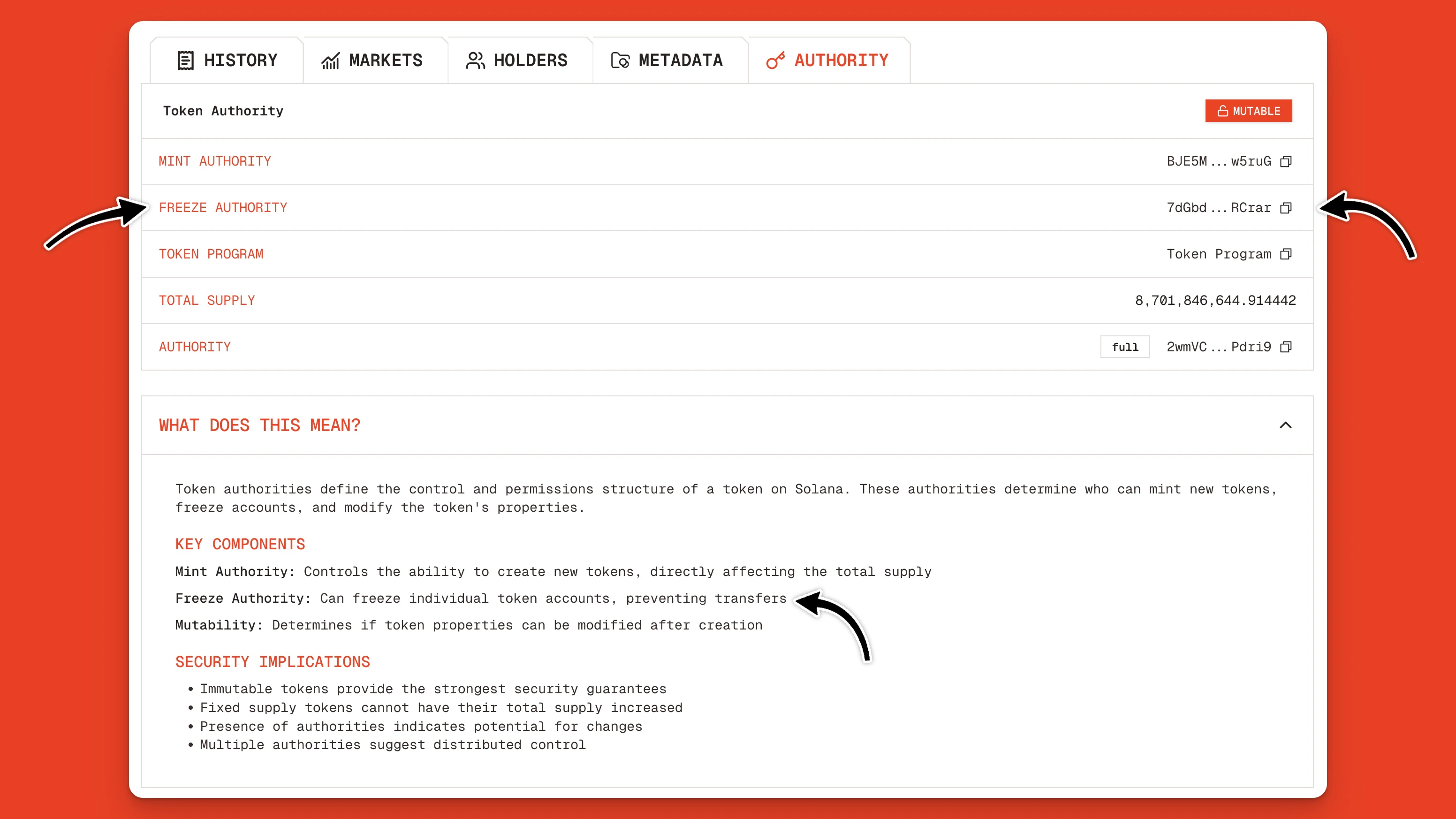 Freeze Authority For Circle Usdc Token On Solana Orb Explorer Jp