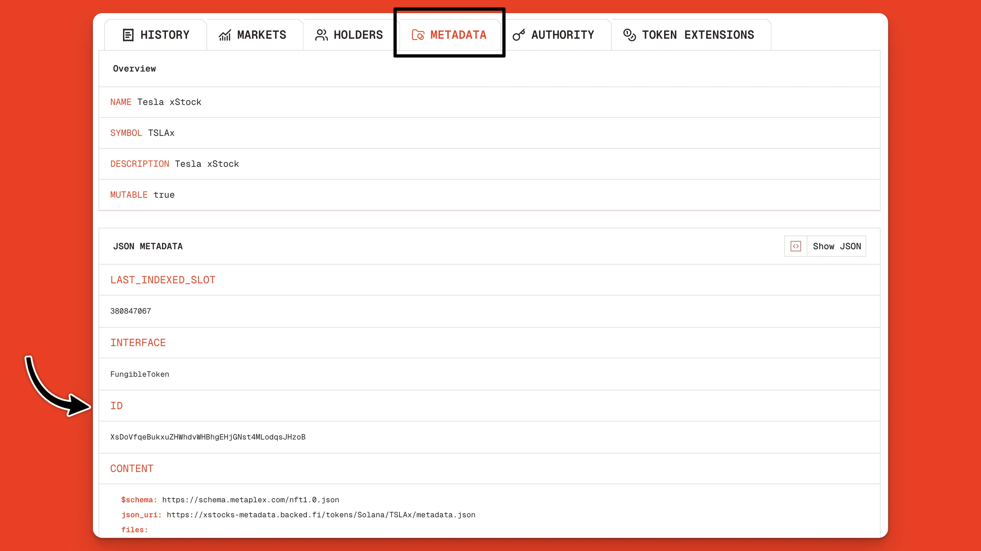 How To Find The Solana Token Mint Address From The Token Metadata Section On A Block Explorer Jp