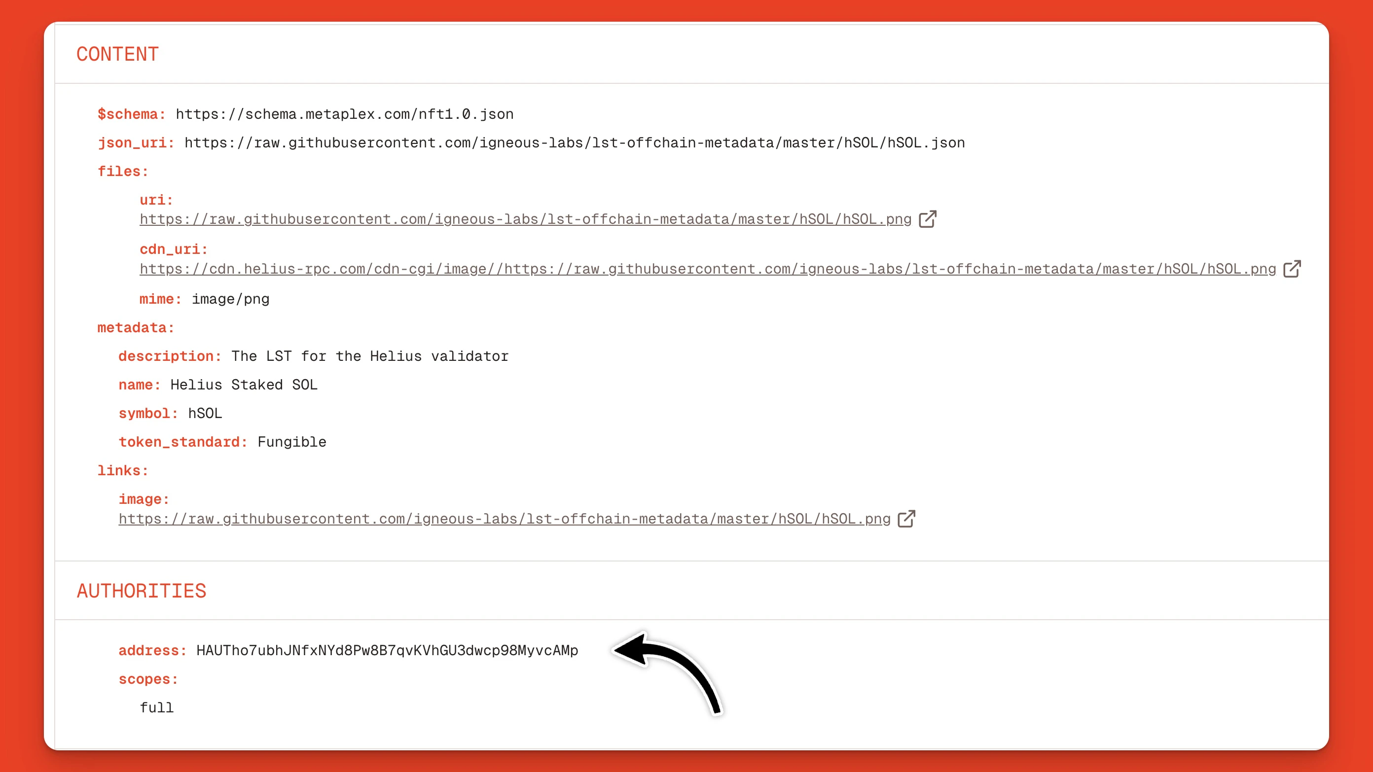 Solana Token Mint Authority Metadata On The Orb Explorer Jp