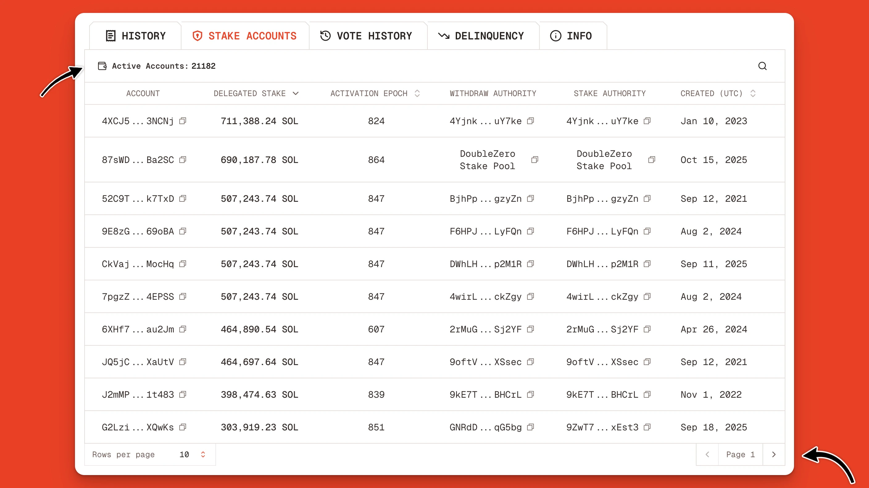 Solana Validator Stake Account Explorer Orb Jp