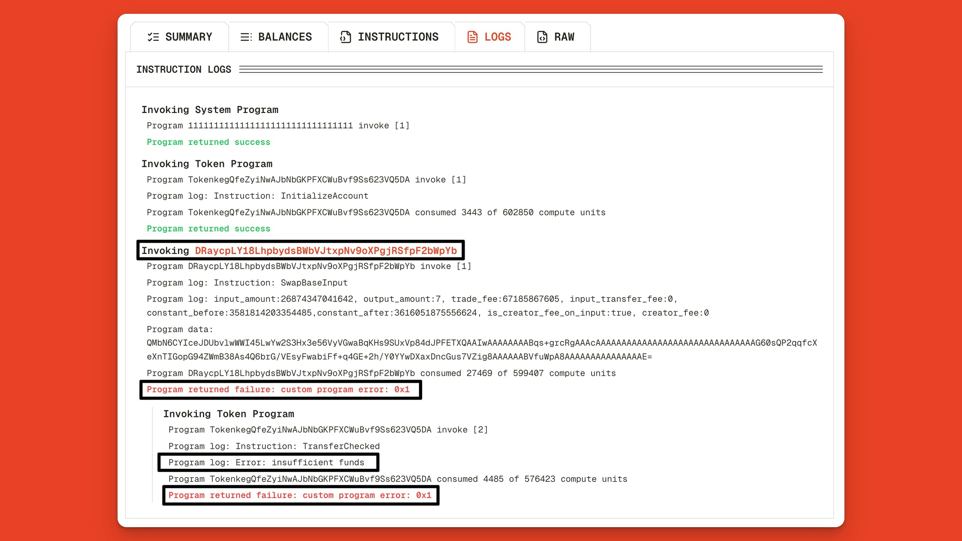 Debug On Chain Program Errors On The Orb Solana Devnet Explorer Jp