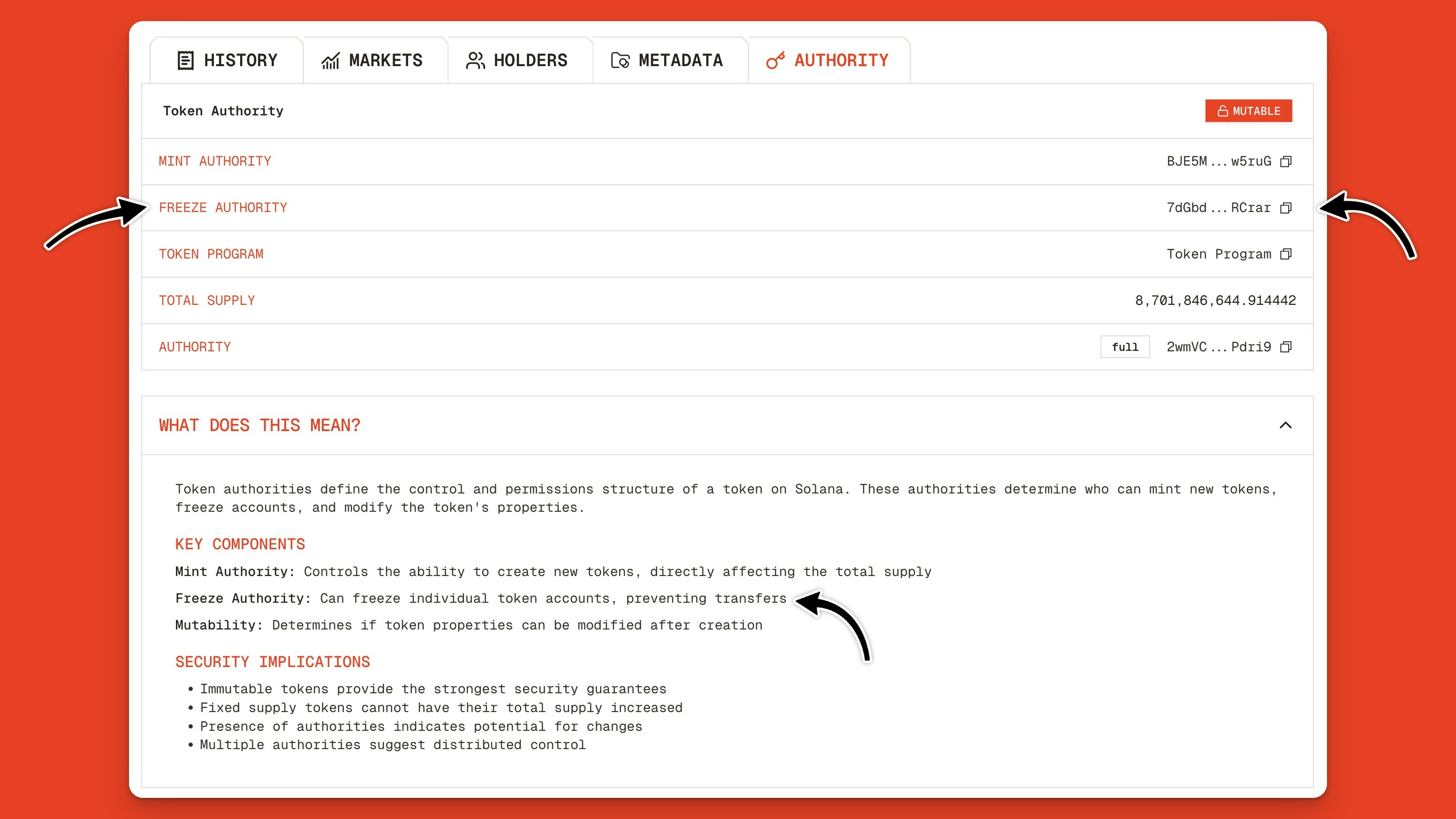 Freeze Authority For Circle Usdc Token On Solana Orb Explorer Jp