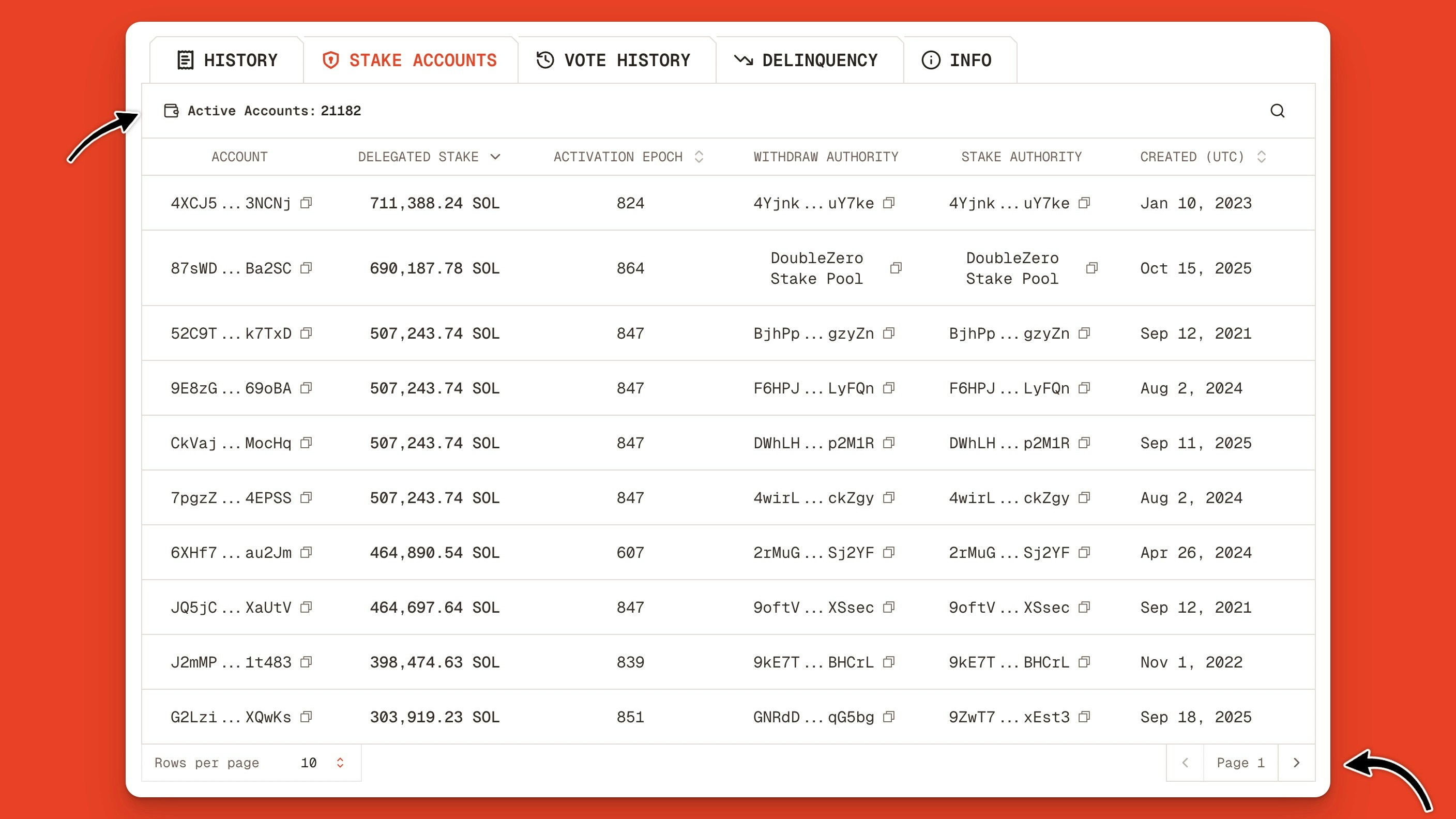 Solana Validator Stake Account Explorer Orb Jp