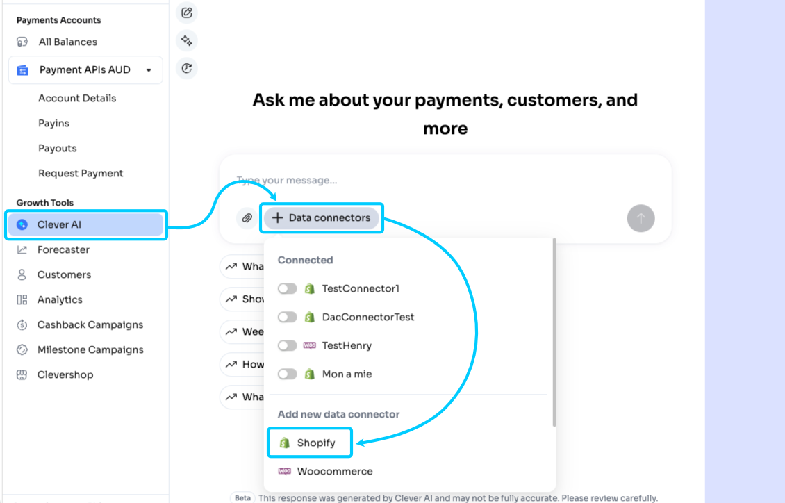 Shopify コネクターの追加