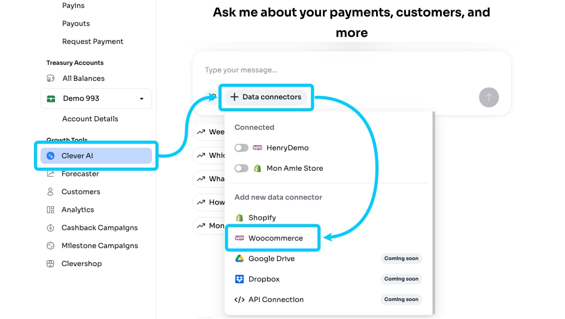 WooCommerce コネクターの追加