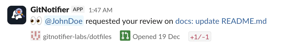 New Slack notification design preview