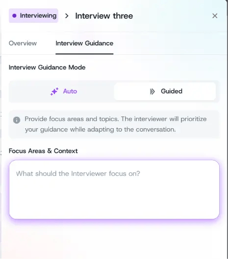 Guided guidance mode