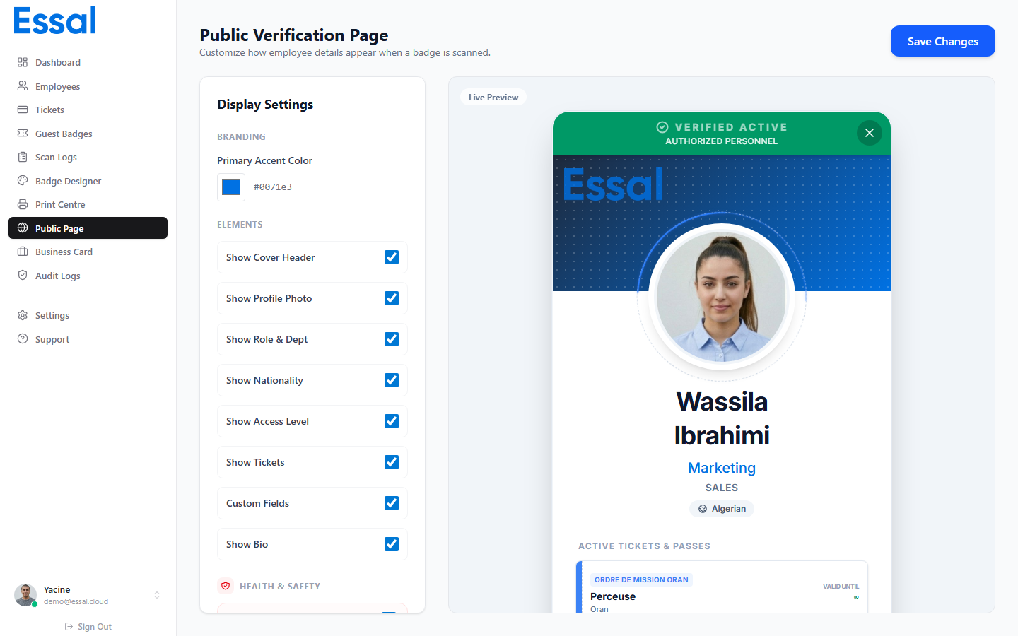 Public Page Editor