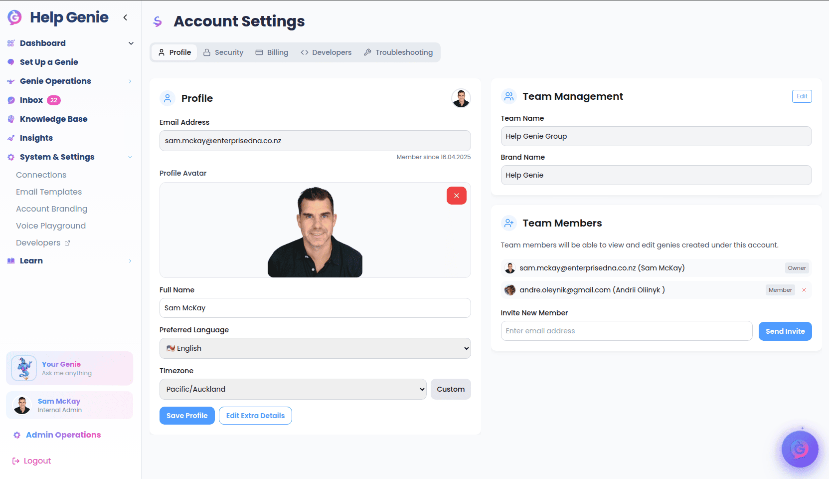 Account Settings