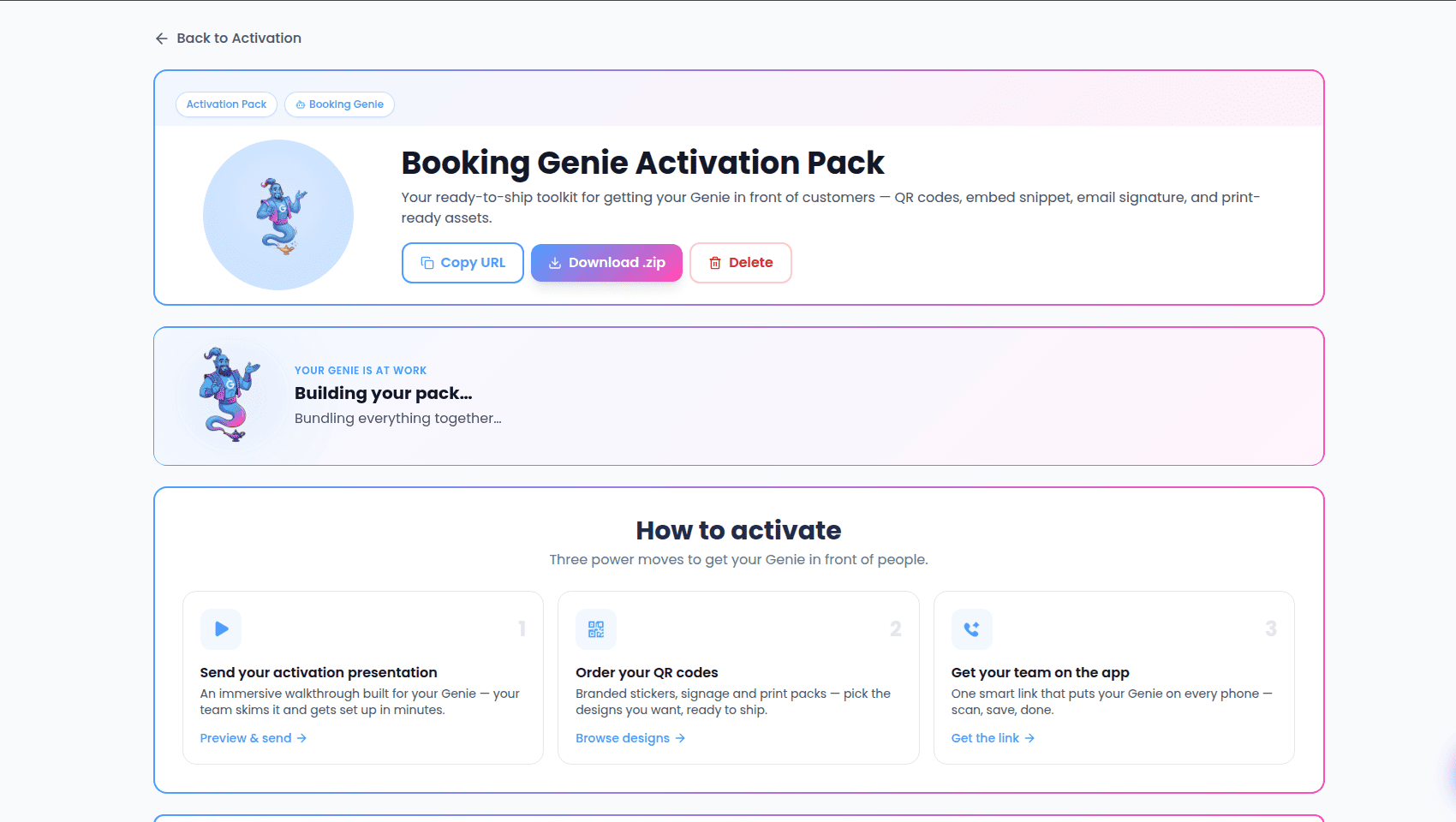 Activation pack
