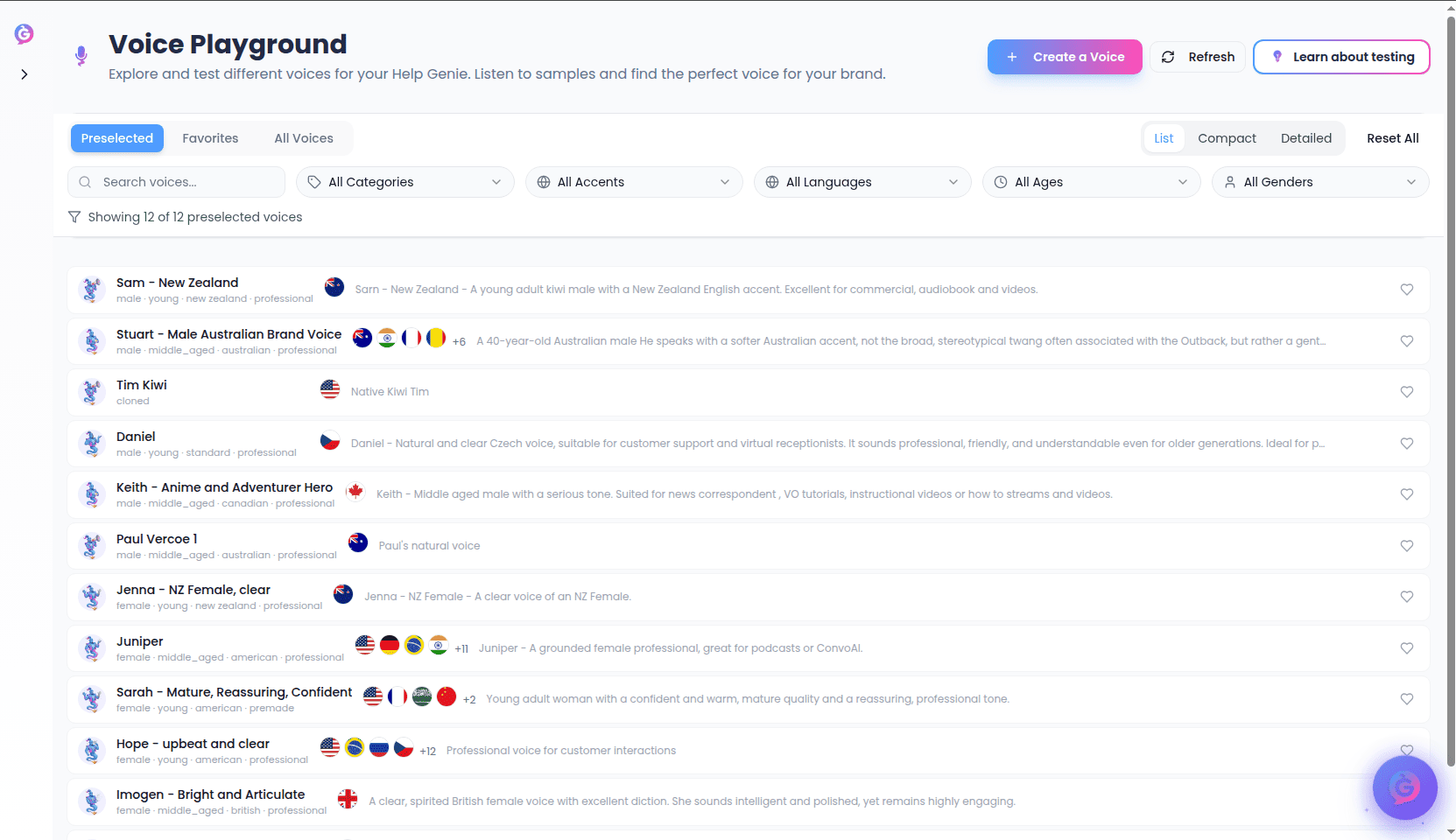 Voice Playground