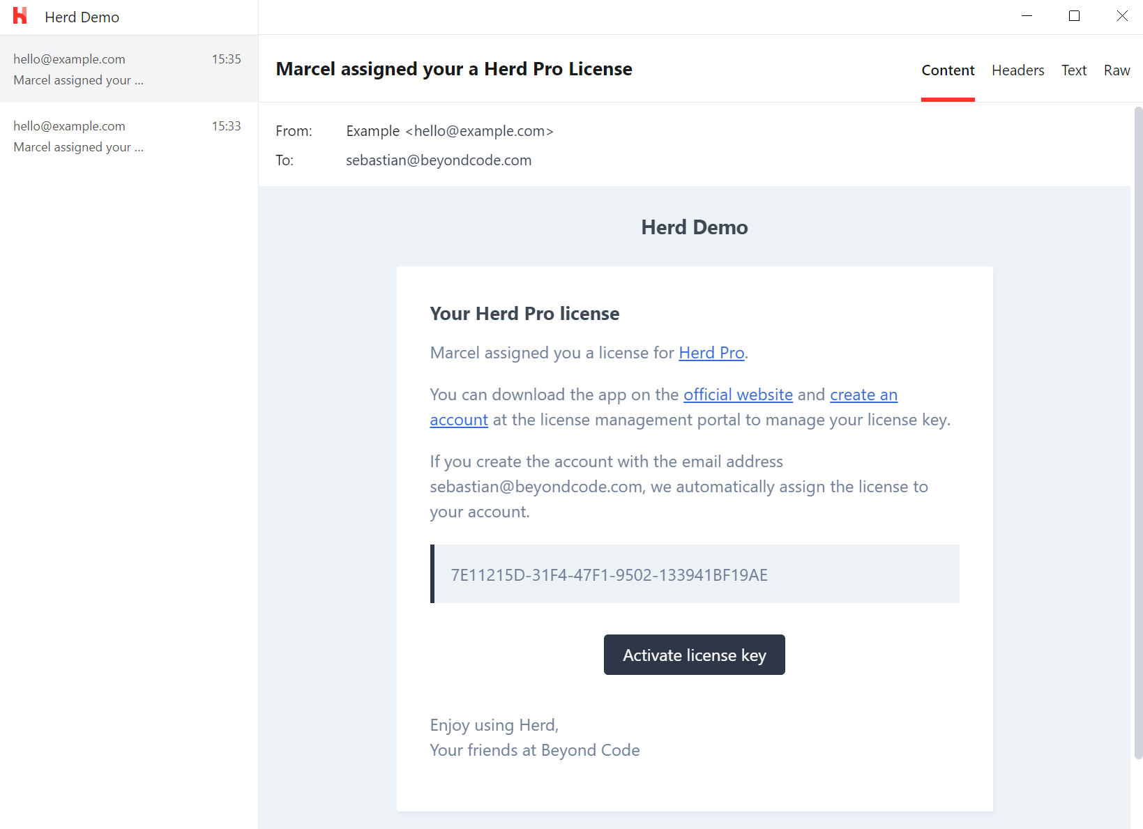 Herd Pro Mail Server with a mail