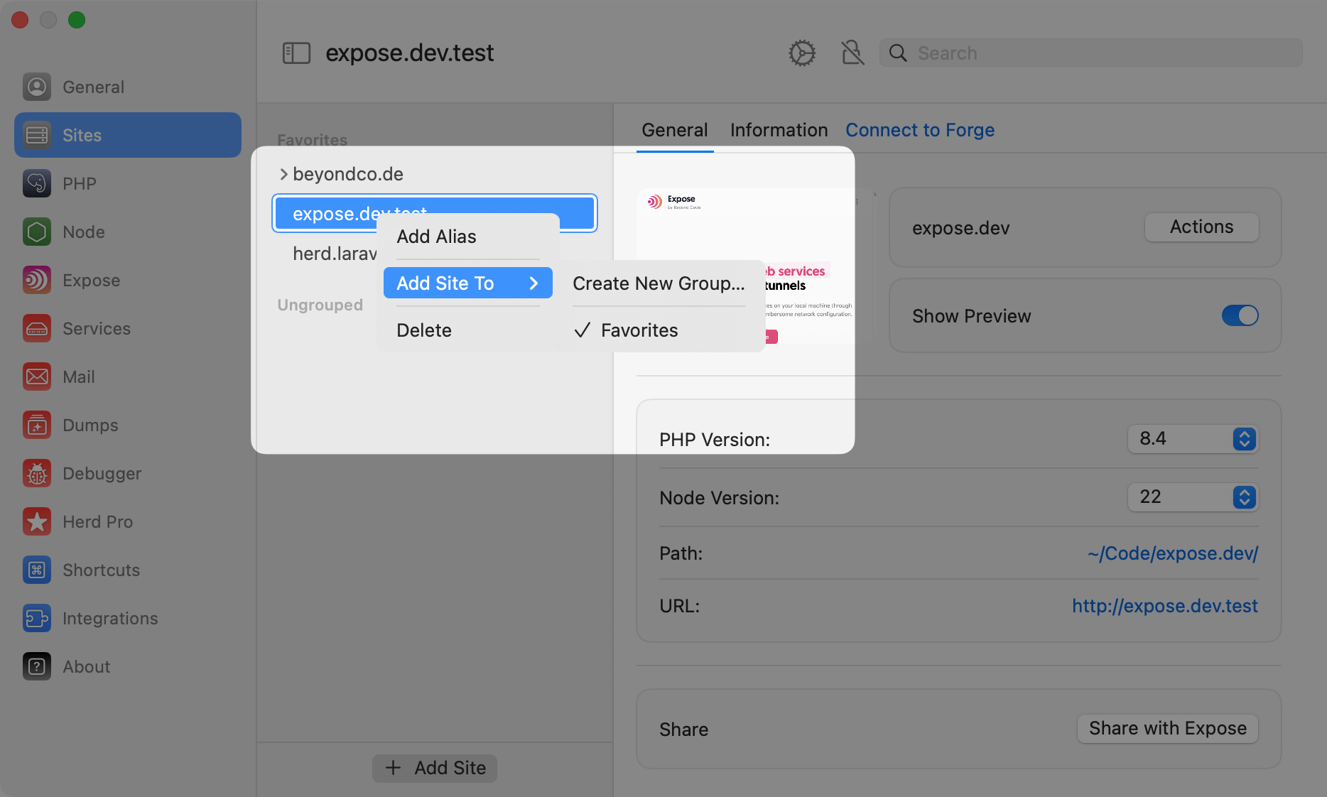 Groups in the Site Manager